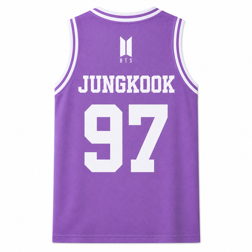 BTS Purple Basketball Jersey Fan Made Arirang  World Tour 2026 Kpop ARMY Merch