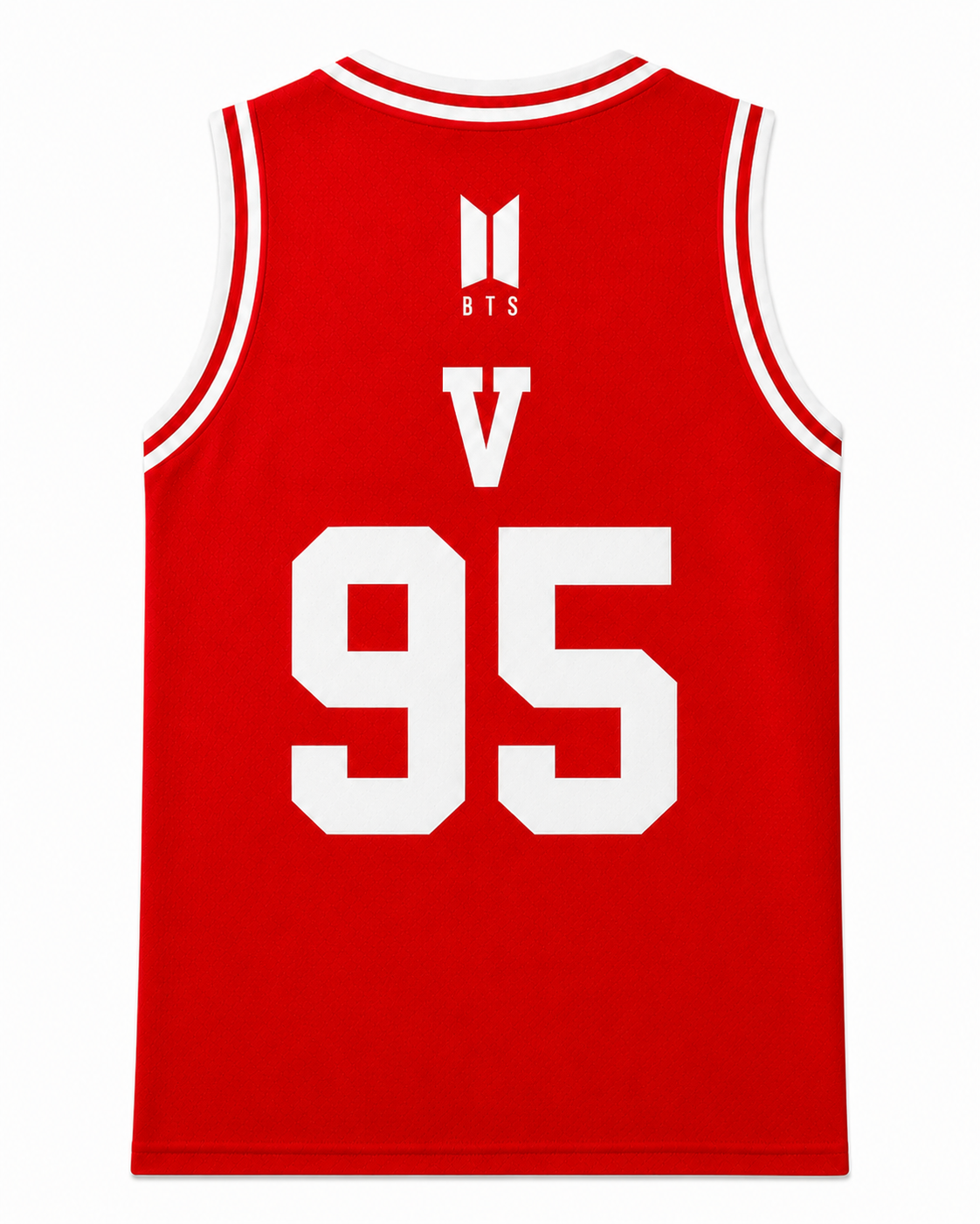 BTS Red Basketball Jersey Fan Made Arirang  World Tour 2026 Kpop ARMY Merch Custom Name Number
