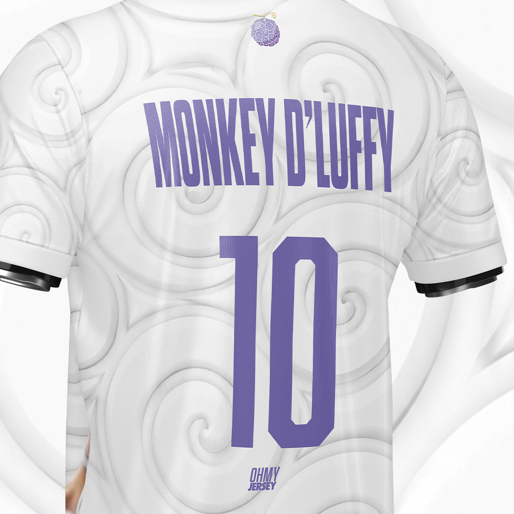 Maillot Luffy Nika — Gear 5 | BLANC | Édition Limitée