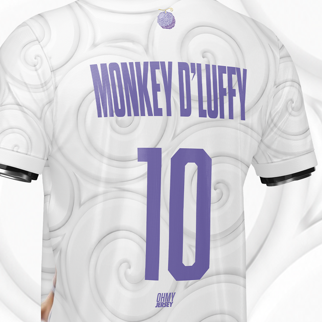 Maillot Luffy Nika — Gear 5 | BLANC | Édition Limitée