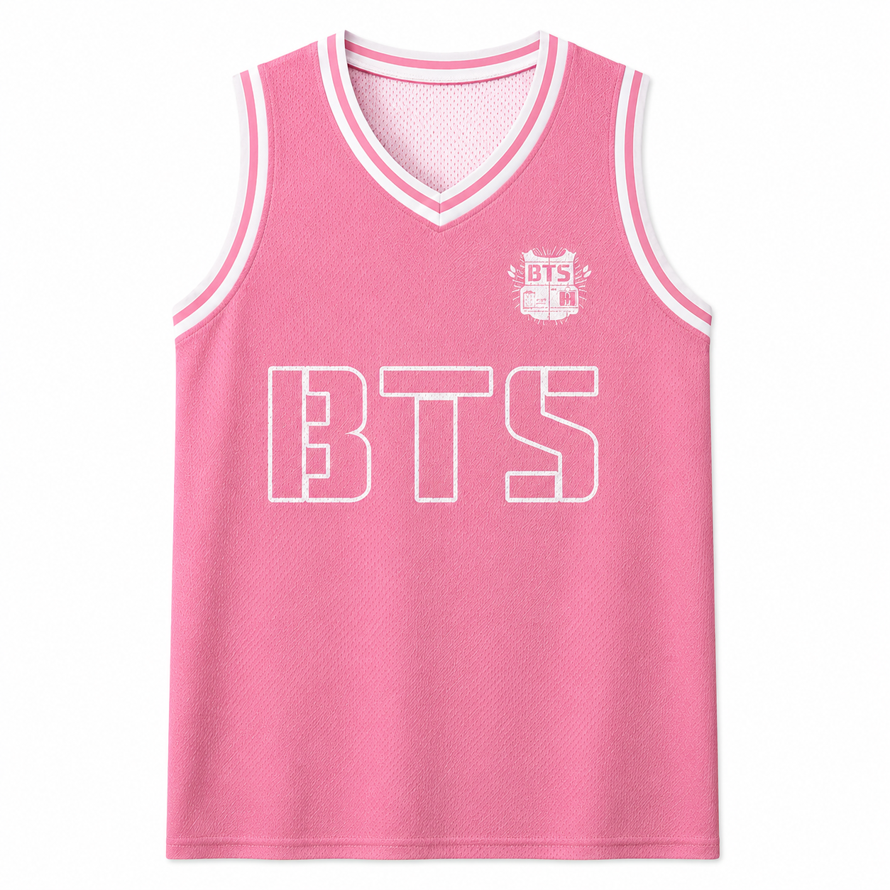 BTS Pink Basketball Jersey Fan Made Arirang  World Tour 2026 Kpop ARMY Merch Custom Name Number