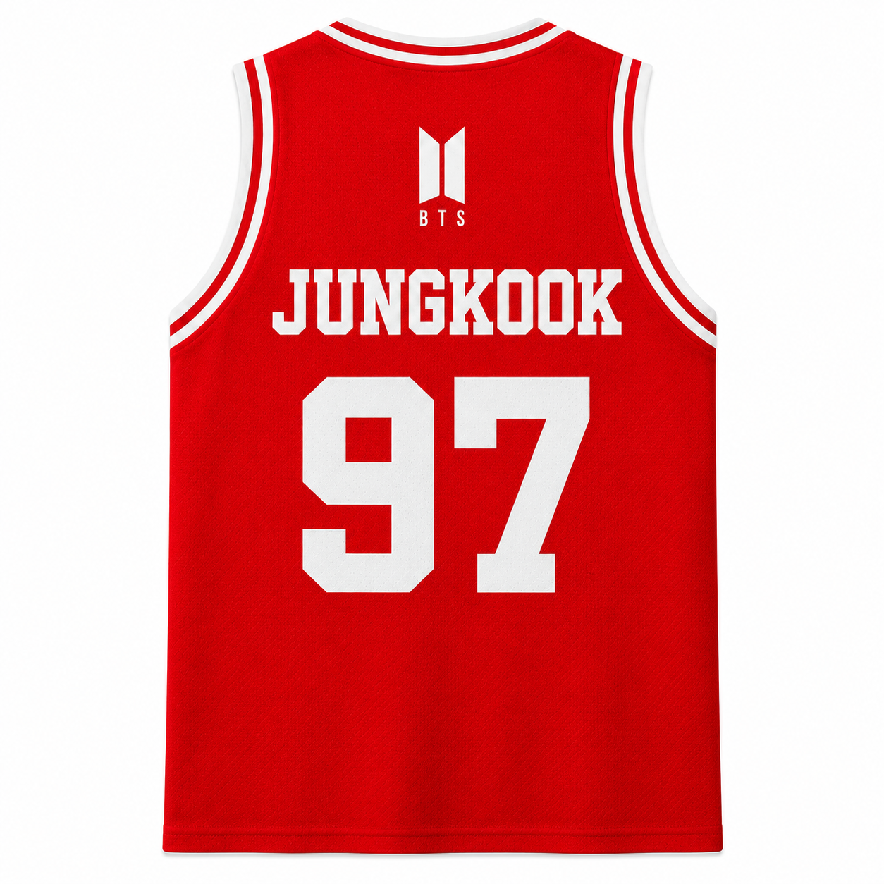 BTS Red Basketball Jersey Fan Made Arirang  World Tour 2026 Kpop ARMY Merch Custom Name Number