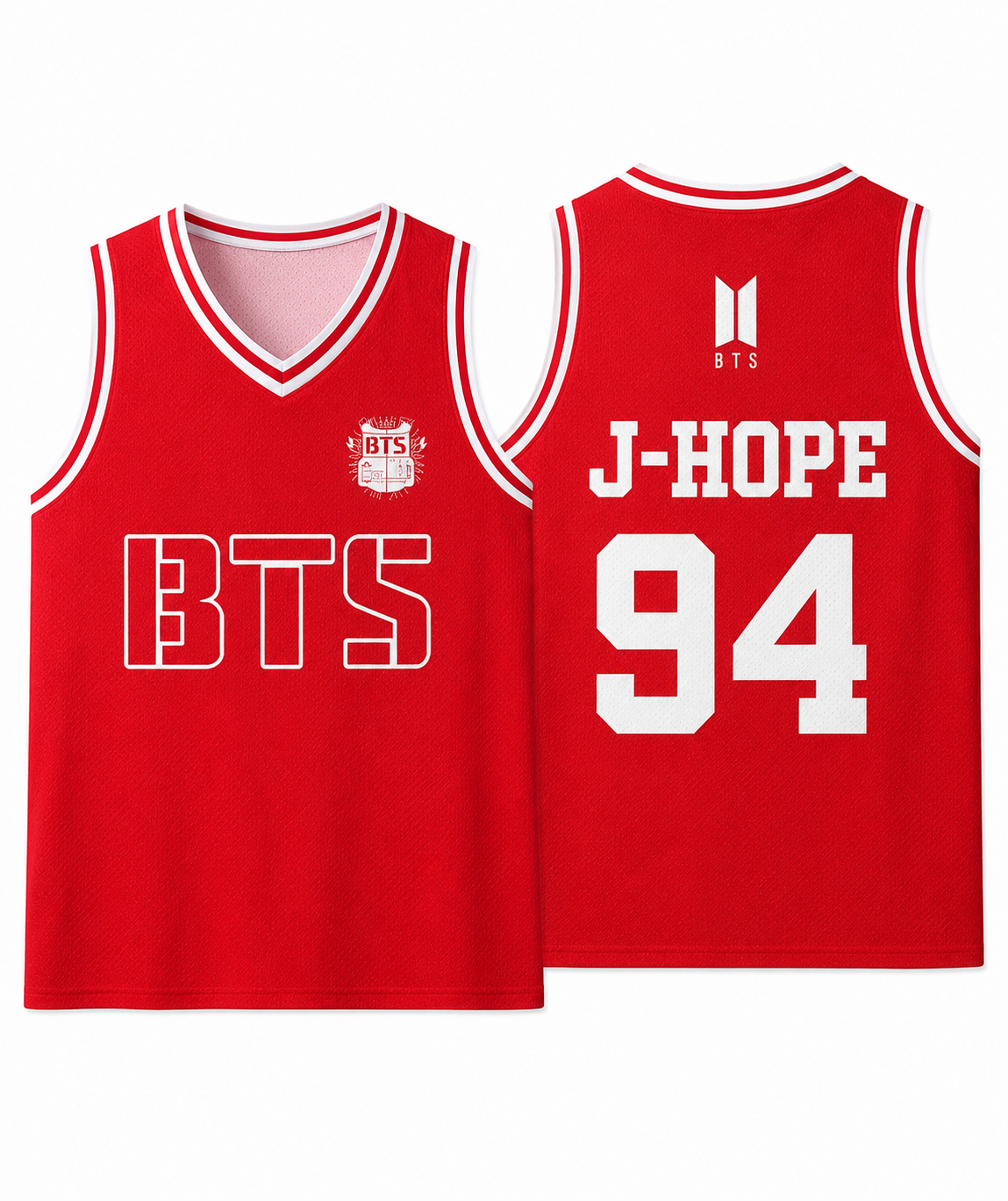 BTS Red Basketball Jersey Fan Made Arirang  World Tour 2026 Kpop ARMY Merch Custom Name Number