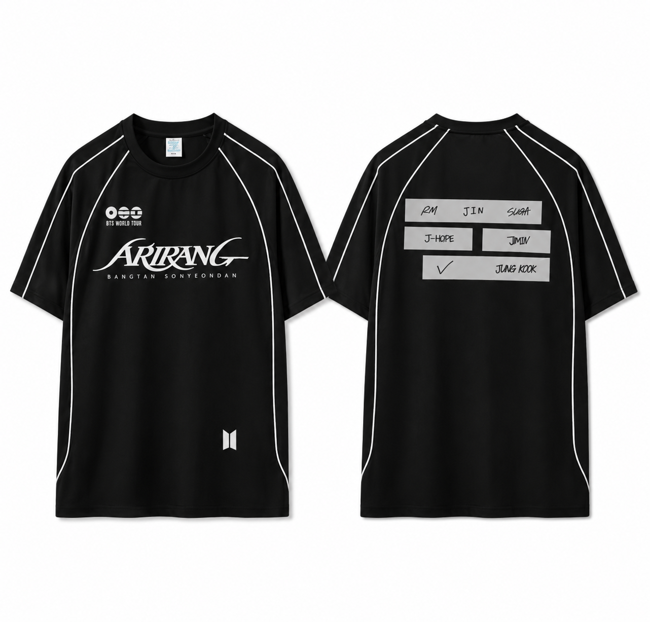JERSEY FAN BTS World Tour “ARIRANG” Jersey – Black Edition