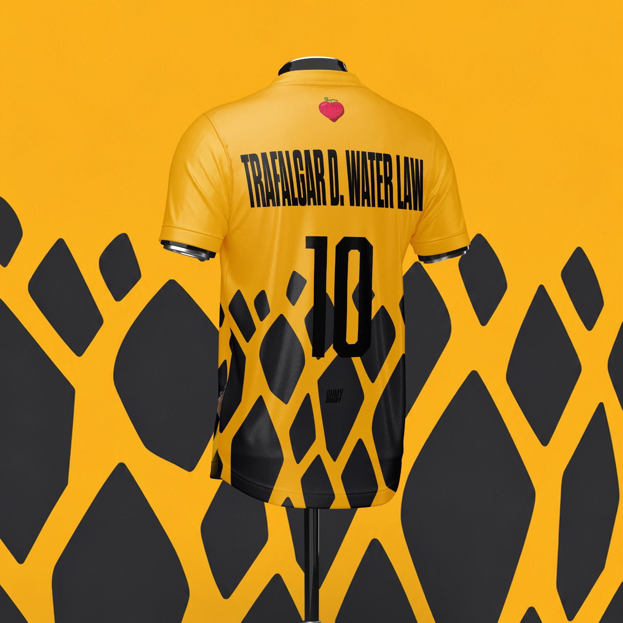 Maillot Trafalgar D. Water Law — Surgeon of Death | Jaune & Noir | Édition Limitée