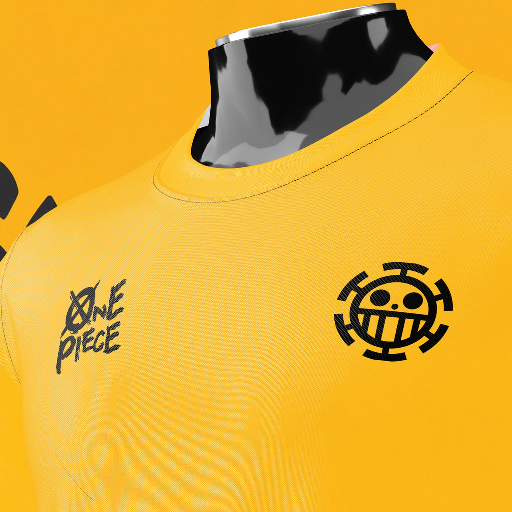 Maillot Trafalgar D. Water Law — Surgeon of Death | Jaune & Noir | Édition Limitée