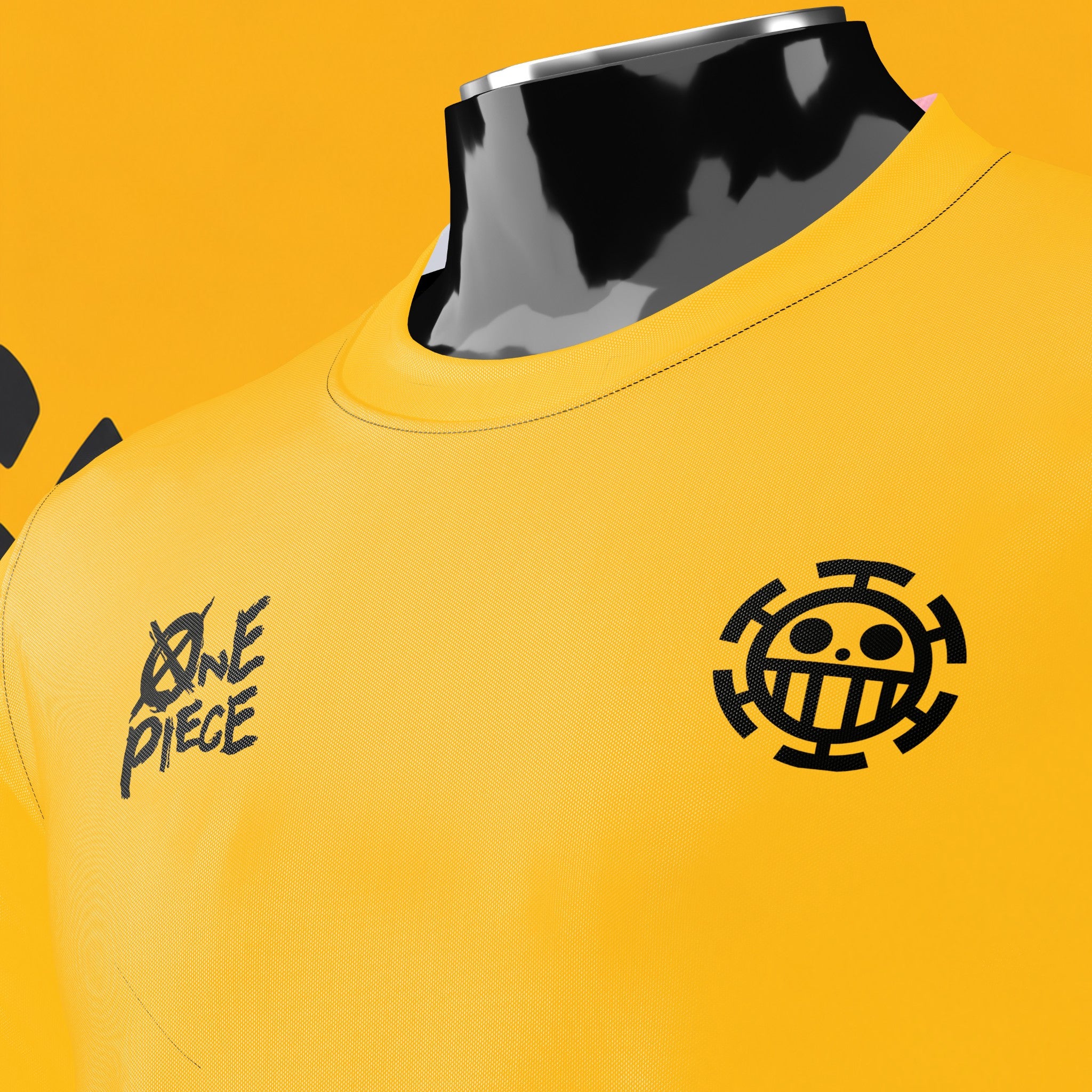 Maillot Trafalgar D. Water Law — Surgeon of Death | Jaune & Noir | Édition Limitée