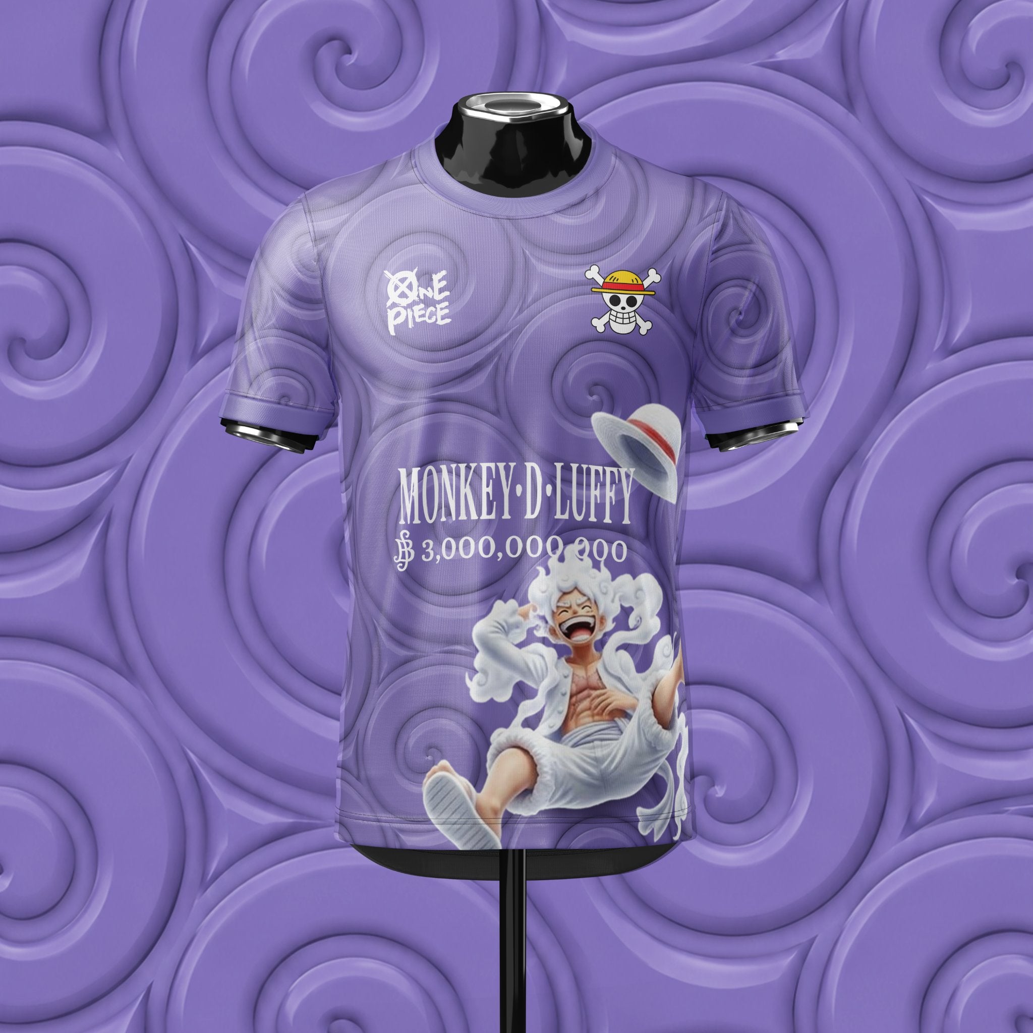 Maillot Luffy Nika — Gear 5 | Violet | Édition Limitée