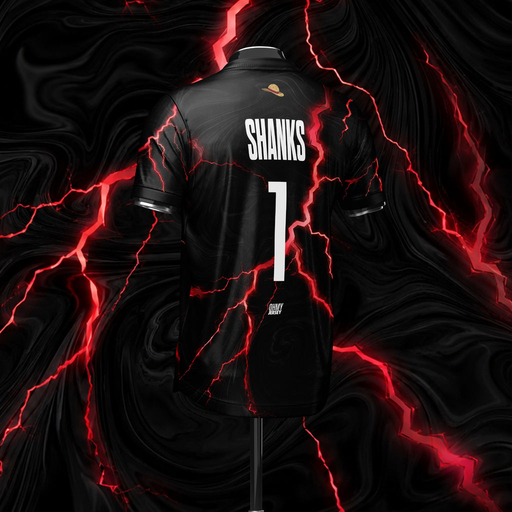 Maillot Shanks le Roux — Yonko | Noir & Rouge | Édition Limitée