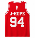 Red Basketball Jersey Fan Made Arirang  World Tour 2026 Kpop ARMY Merch Custom Name Number