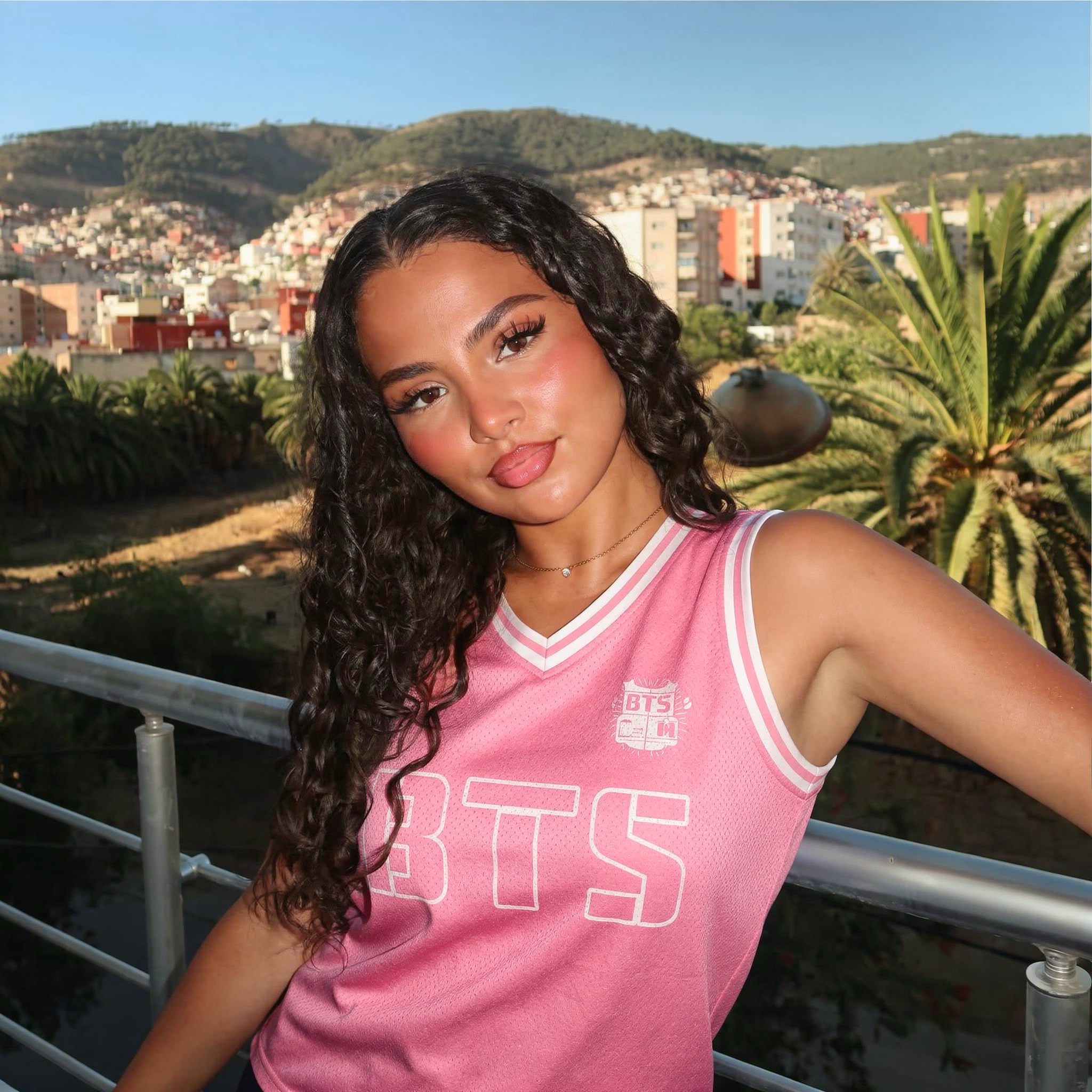 BTS Pink Basketball Jersey Fan Made Arirang  World Tour 2026 Kpop ARMY Merch Custom Name Number